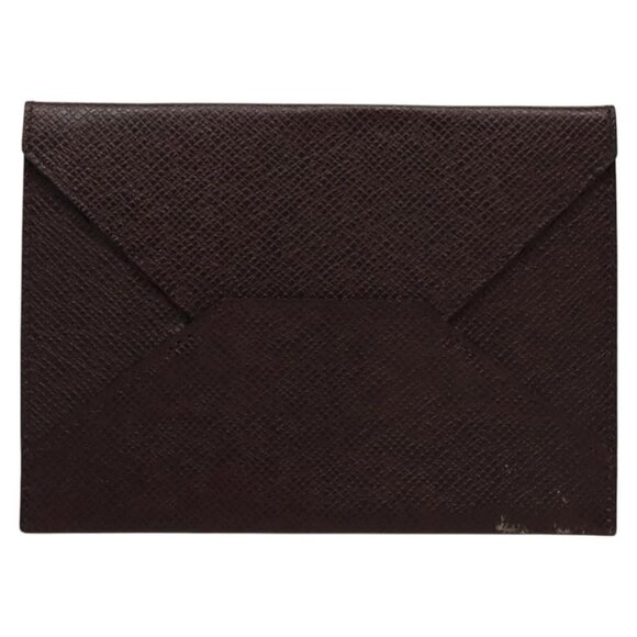 LOUIS VUITTON Taiga Special Edition Letter case Pouch Acajou LV Auth bs24149 - Picture 1 of 15